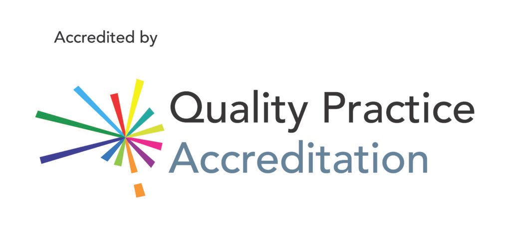 We are accredited by Quality Practice Accreditation